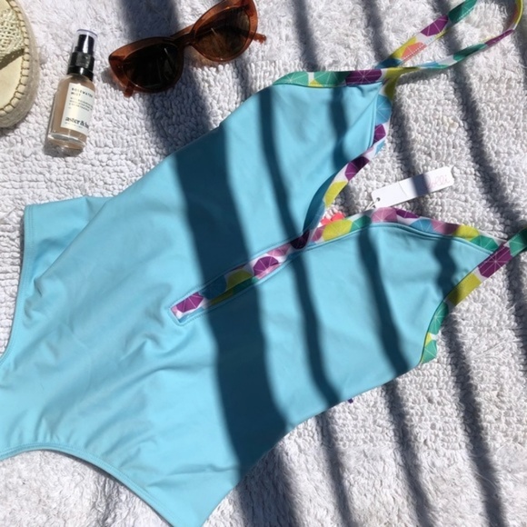 LOLLI Swim Tutti Frutti One Piece Swimsuit Blue Size XS - Picture 5 of 8